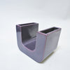 Vase U violet en céramique Pino Spagnolo Sicart Vase U violet en céramique Pino Spagnolo Sicart