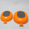 Deux plats à gratin ovales Mama 25/21 orange Enzo Mari Le Creuset Deux plats à gratin ovales Mama 25/21 orange Enzo Mari Le Creuset
