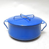 Cocotte couverte émaillée bleue Jens Quistgaard Dansk Cocotte couverte émaillée bleue Jens Quistgaard Dansk