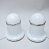 Paire de lampes opaline Reggiani 1960 Paire de lampes opaline Reggiani 1960