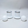 Paire de lampes opaline Reggiani 1960 Paire de lampes opaline Reggiani 1960