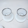 Paire de lampes opaline Reggiani 1960 Paire de lampes opaline Reggiani 1960