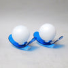 Paire d'appliques plexiglas bleu Années 70 Paire d'appliques plexiglas bleu Années 70