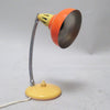 Petite lampe de bureau vintage jaune et orange Années 70 Petite lampe de bureau vintage jaune et orange Années 70