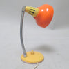 Petite lampe de bureau vintage jaune et orange Années 70 Petite lampe de bureau vintage jaune et orange Années 70