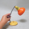 Petite lampe de bureau vintage jaune et orange Années 70 Petite lampe de bureau vintage jaune et orange Années 70