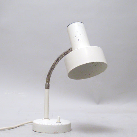 Lampe de bureau blanche Années 70