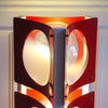 Lampadaire Space Age rouge blanc Annees 60 Lampadaire Space Age rouge blanc Annees 60