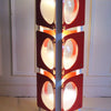 Lampadaire Space Age rouge blanc Annees 60 Lampadaire Space Age rouge blanc Annees 60