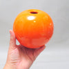 Vase boule orange Sergio Asti Gabbianelli Années 70 Vase boule orange Sergio Asti Gabbianelli Années 70