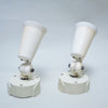 Paire spots industriels blanc Lita Années 60 Paire spots industriels blanc Lita Années 60