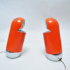 Paire de lampes 2294 orange De Martini Falconi Fois Paire de lampes 2294 orange De Martini Falconi Fois