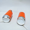 Paire de lampes 2294 orange De Martini Falconi Fois Paire de lampes 2294 orange De Martini Falconi Fois