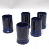 Cinq tasses en céramique bleu indigo Sele ArteItalie sAnnées 60 Cinq tasses en céramique bleu indigo Sele ArteItalie sAnnées 60