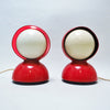Paire de lampes Eclisse rouges Magistretti Artemide Paire de lampes Eclisse rouges Magistretti Artemide