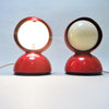 Paire de lampes Eclisse rouges Magistretti Artemide Paire de lampes Eclisse rouges Magistretti Artemide