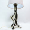 Lampe zèbre en céramique circa 1960 Lampe zèbre en céramique circa 1960