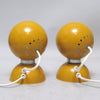Paire de lampe boule ocre Reggiani Années 60 Paire de lampe boule ocre Reggiani Années 60