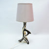 Lampe zèbre en céramique circa 1960 Lampe zèbre en céramique circa 1960