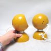 Paire de lampe boule ocre Reggiani Années 60 Paire de lampe boule ocre Reggiani Années 60