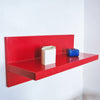 Étagère en plastique rouge Marcello Siard Kartell 1970 Étagère en plastique rouge Marcello Siard Kartell 1970