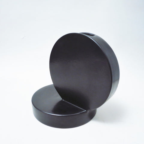 Vase noir Sculpture  Ambrogio Pozzi 1968