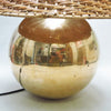 Grande lampe boule en laiton Belgachrome Années 70 Grande lampe boule en laiton Belgachrome Années 70