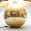 Grande lampe boule en laiton Belgachrome Années 70 Grande lampe boule en laiton Belgachrome Années 70