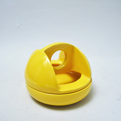 Vase jaune Enzo Bioli Il Picchio Années 60