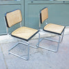 Paire de chaises modernistes cannées Breuer Paire de chaises modernistes cannées Breuer