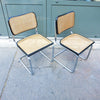 Paire de chaises modernistes cannées Breuer Paire de chaises modernistes cannées Breuer