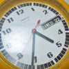 Pendule Vedette jaune Années 60 Pendule Vedette jaune Années 60