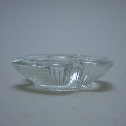 Bougeoir Trèfle en verre Années 60