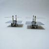 Paire d'appliques inox et plexiglas Années 70 Paire d'appliques inox et plexiglas Années 70