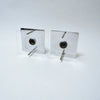 Paire d'appliques inox et plexiglas Années 70 Paire d'appliques inox et plexiglas Années 70