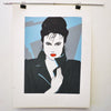 Serigraphie Femme au manteau Années 80 Serigraphie Femme au manteau Années 80
