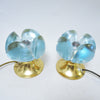 Paire de lampes fleurs Sische Glass Années 60 Paire de lampes fleurs Sische Glass Années 60