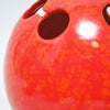 Vase boule en ceramique rouge moucheté Parravicini Vase boule en ceramique rouge moucheté Parravicini