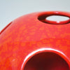 Vase boule en ceramique rouge moucheté Parravicini Vase boule en ceramique rouge moucheté Parravicini