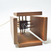 Lampe moderniste en chêne Années 60 Lampe moderniste en chêne Années 60