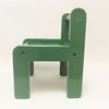 Reservé CA Chaise enfant verte en bois Années 70 Reservé CA Chaise enfant verte en bois Années 70