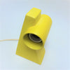 Lampe en céramique jaune Années 70 Lampe en céramique jaune Années 70