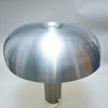 Grande lampe champignon métal brossé 1970
