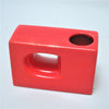 Petit vase Geometrique rouge Années 60 Petit vase Geometrique rouge Années 60