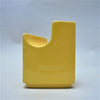 Petit vase Geometrique jaune Années 60 Petit vase Geometrique jaune Années 60