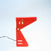 Lampe italienne pliable rouge 1970 Lampe italienne pliable rouge 1970