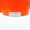Vase Brasilia orange Comacchio Italie Années 70 Vase Brasilia orange Comacchio Italie Années 70