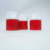 Trois boîtes en céramique rouge et blanc Deruta Italy Trois boîtes en céramique rouge et blanc Deruta Italy