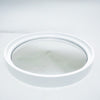 Miroir rond en plastique blanc 1970 Miroir rond en plastique blanc 1970