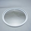 Miroir rond en plastique blanc 1970 Miroir rond en plastique blanc 1970